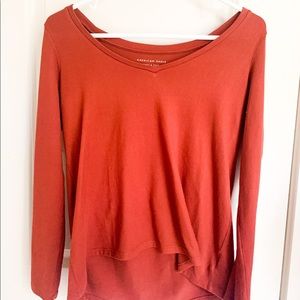 American Eagle Outfitters Maroon Sweater